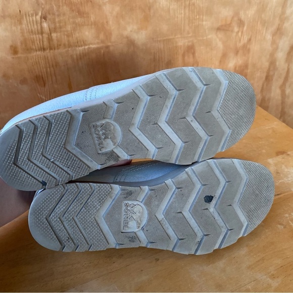 Sorel Major Oxford White Metallic Slip On Shoe Sparkly - Picture 8 of 10